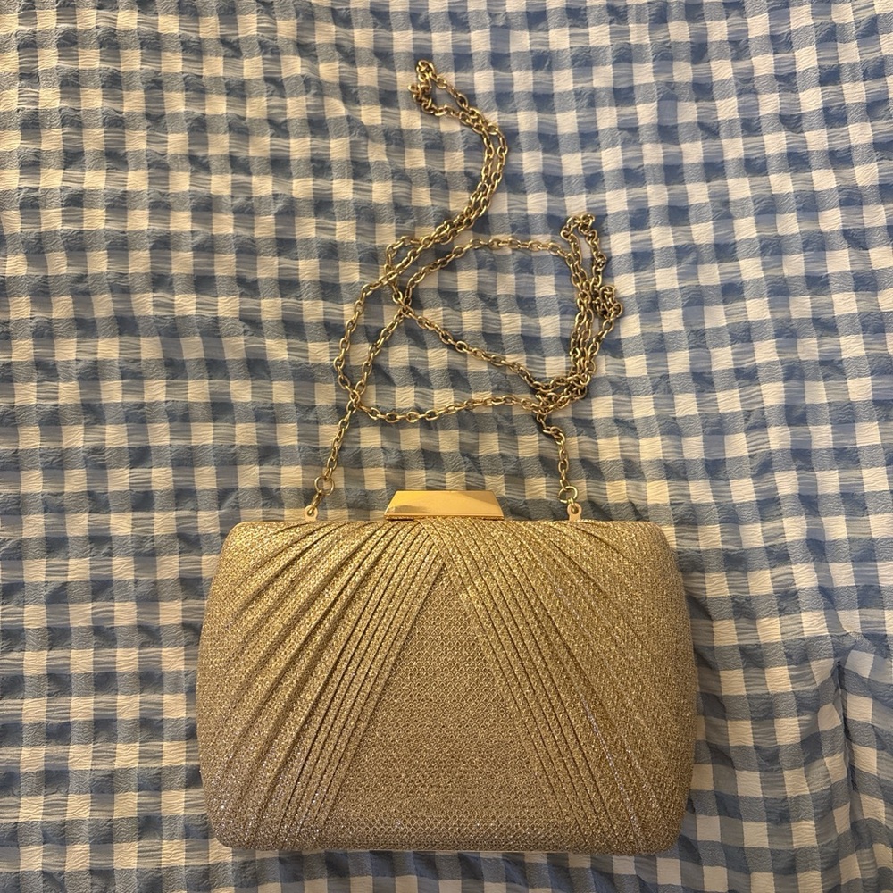 Elegant Gold Evening Clutch